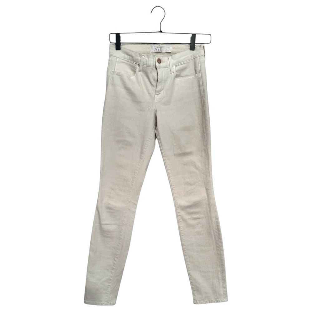 AYR X Anthropologie “The Skinny” Stretch Jeans - Beige Cream Denim Size 26 x 28